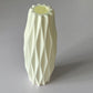 Ivory Tall Geometric Vase