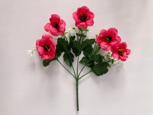 5 Bright Pink Anemone Bunch