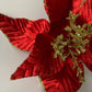 Red Velvet Poinsettia Stem