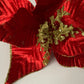 Red Velvet Poinsettia Stem