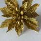 Small Gold Glitter Poinsettia