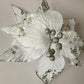 White & Silver Poinsettia