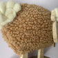 Fluffy Sheep With Wood Stand