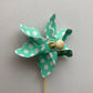 3pk Green Polka Dot Windmill Picks