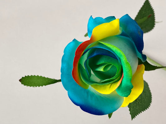 Velvet Blue/Green Rosebud