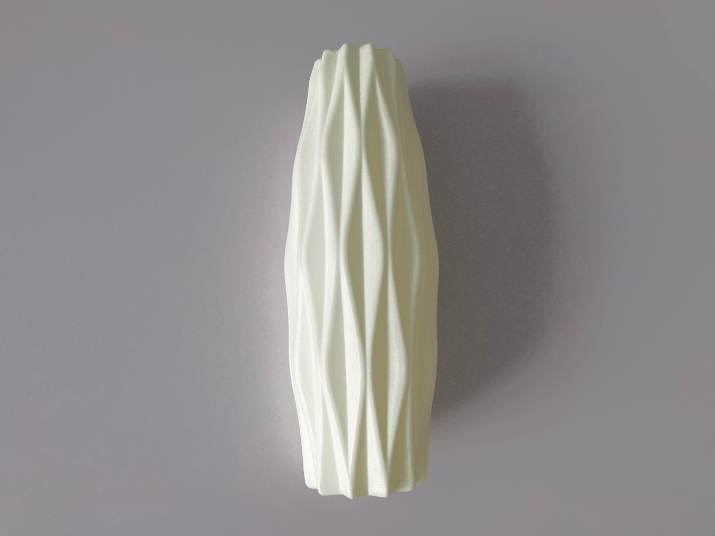 Ivory Tall Geometric Vase