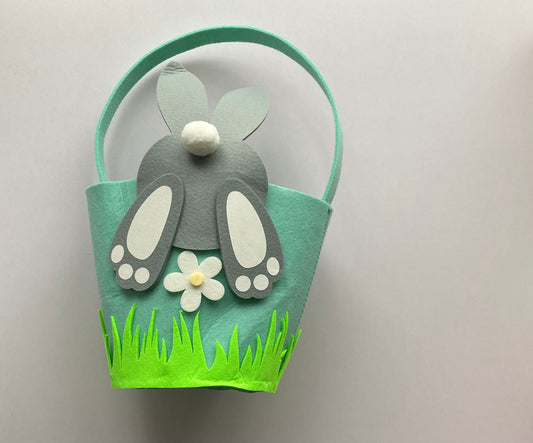 Green Easter Bunny Basket