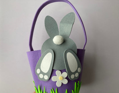 Purple Easter Bunny Basket