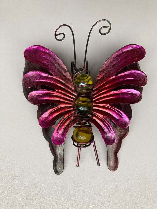 Purple/Pink Metal Butterfly Plant Hanger