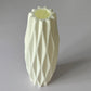 Ivory Tall Geometric Vase