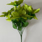 Green Metallic Poinsettia Bunch