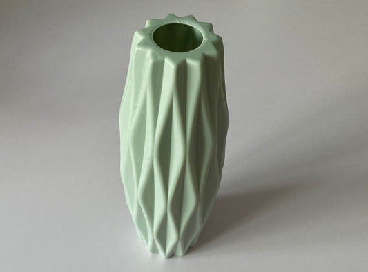 Green Geometric Vase