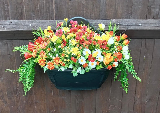 Bright Floral Planter