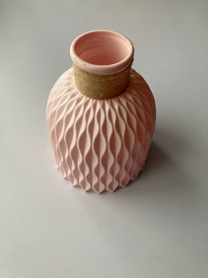 Pink Geometric Style Vase