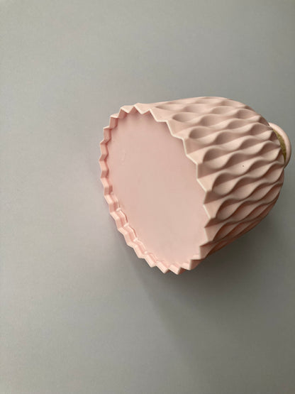 Pink Geometric Style Vase