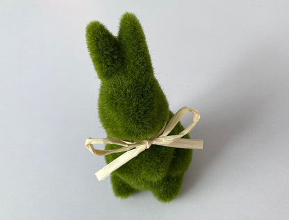 Green Flocked Bunny