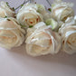 Soft Pink Centred White Rose Bunch