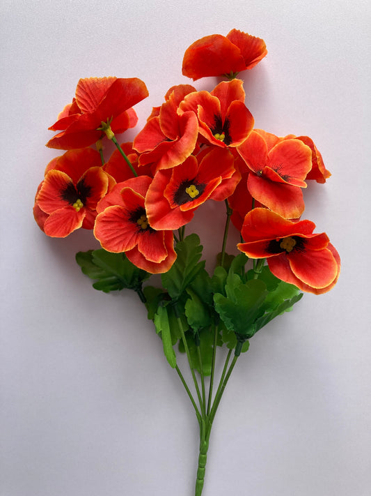 Orange Pansy Bunch