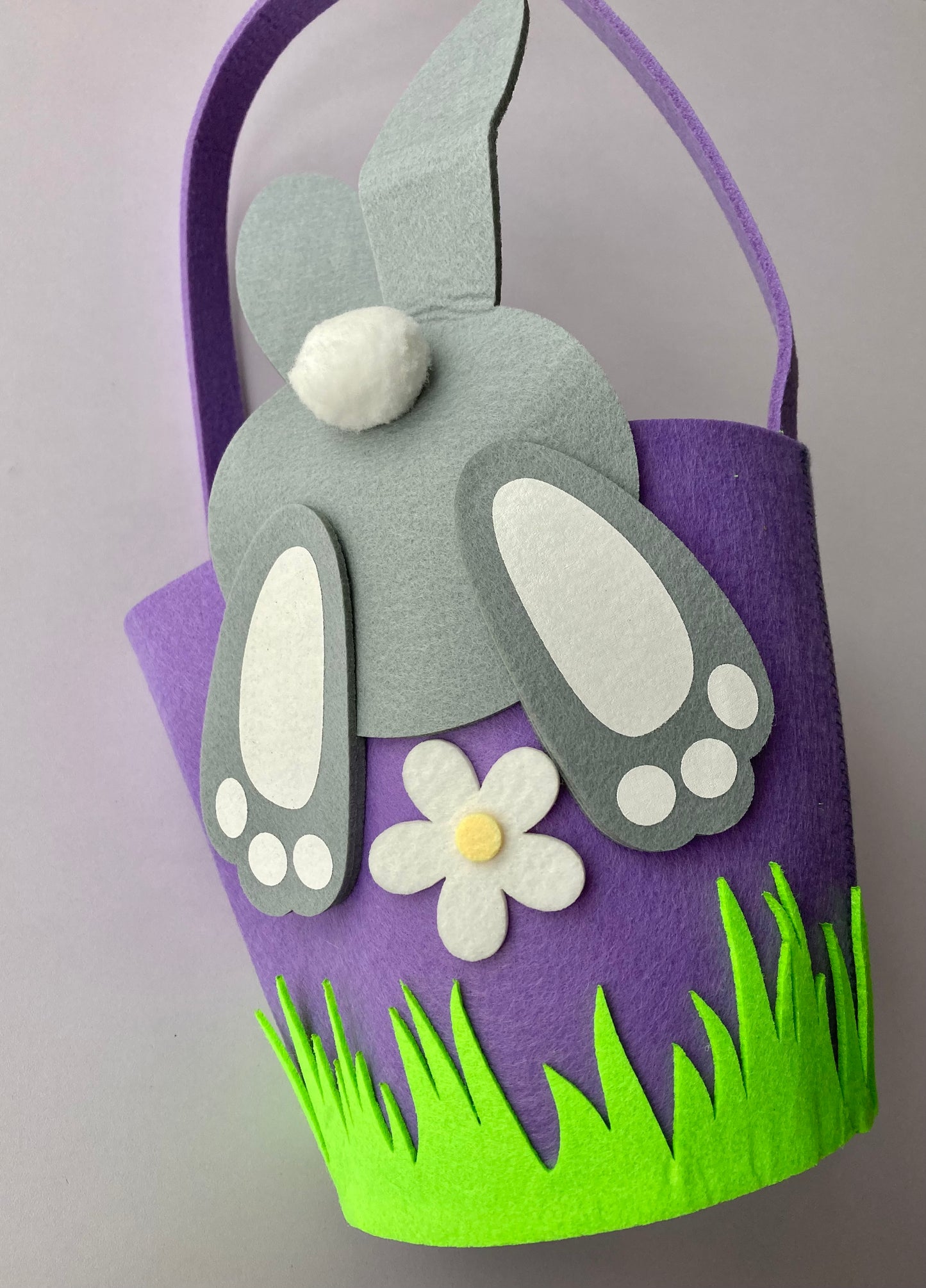 Purple Easter Bunny Basket