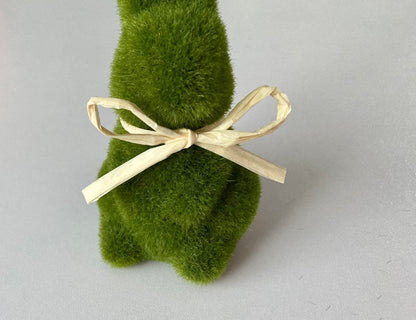 Green Flocked Bunny