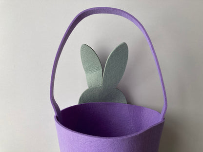 Purple Easter Bunny Basket