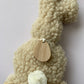 24cm Fluffy Bunny with Wooden Base