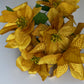 Gold Metallic Poinsettia Bunch