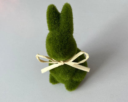 Green Flocked Bunny