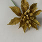 Small Gold Glitter Poinsettia