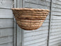 12" Banana Leaf Round Hanging Basket