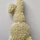 24cm Fluffy Bunny with Wooden Base