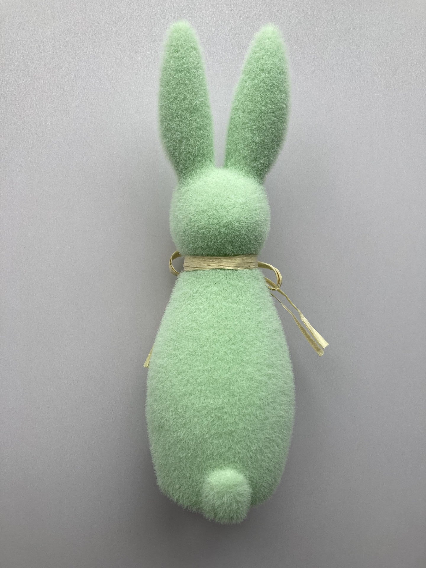 29cm Mint Green Flocked Standing Bunny