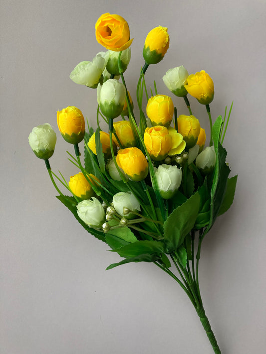 Yellow & Ivory Baby Tulip Bunch