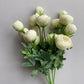 Mini Ivory Ranunculus Bunch