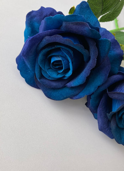 Royal Blue Velvet Soft Touch Rose