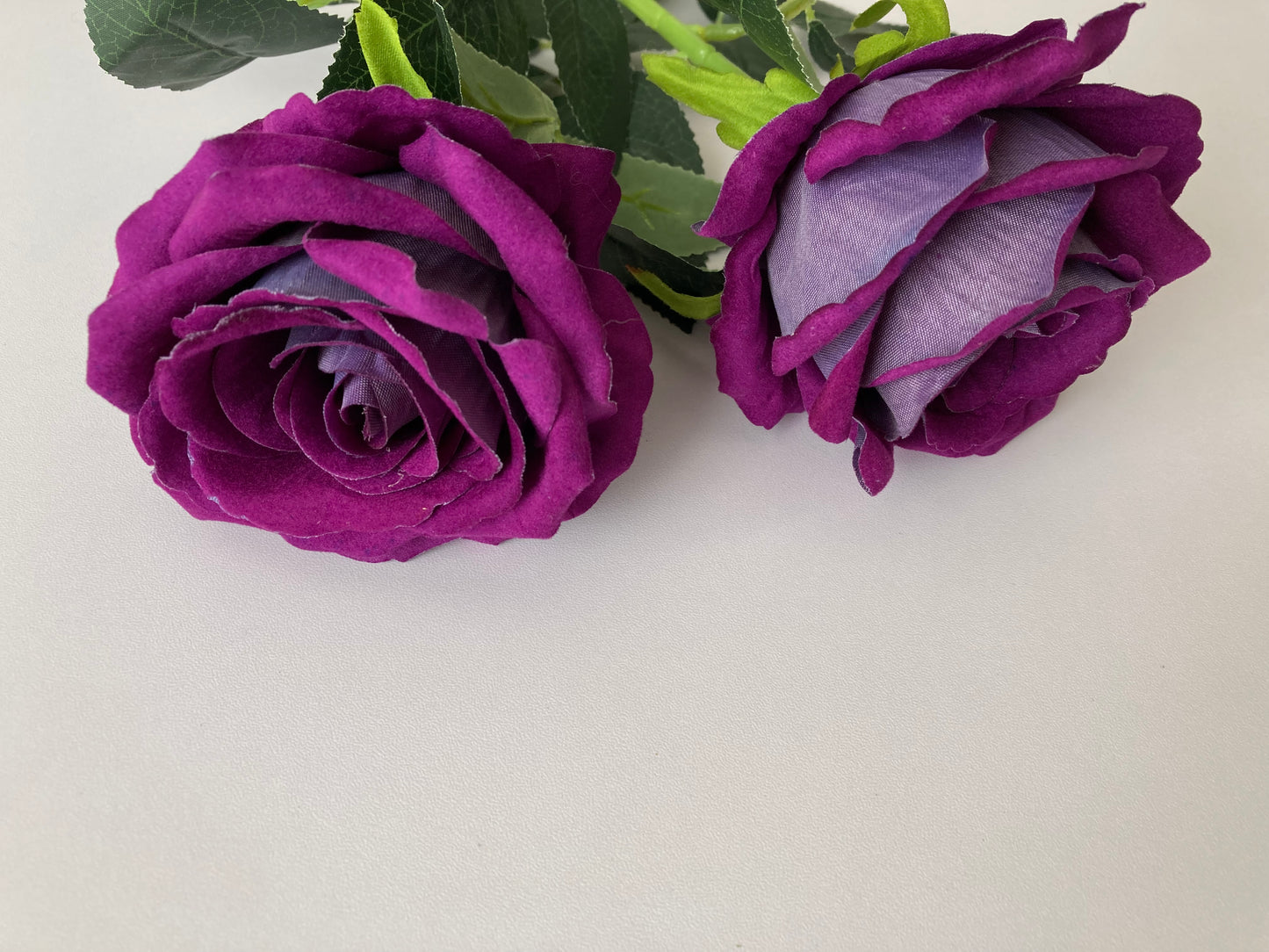 74cm Long Purple Velvet Rose