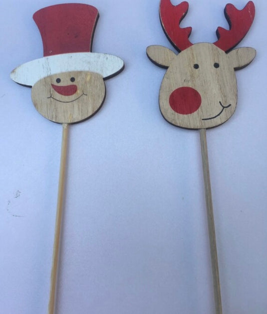 Snowman & Reindeer Set Picks