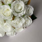 15 White Rosebud Bunch