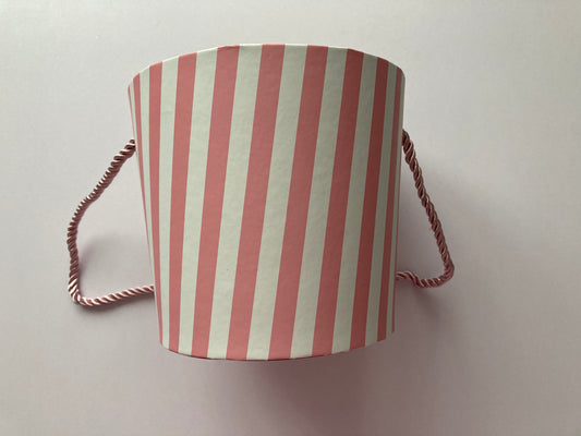 Pink Striped Pot