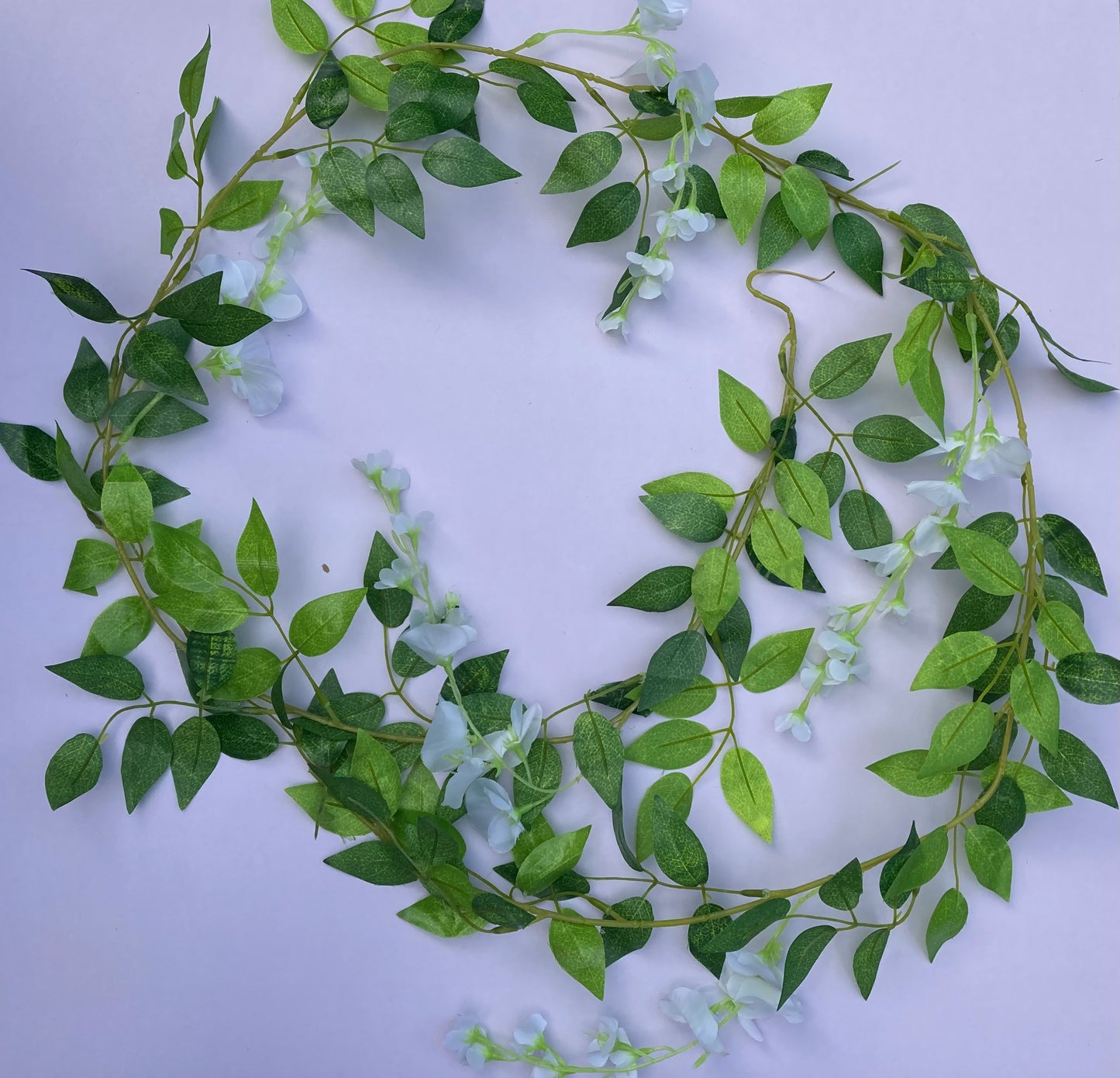 170cm White Wisteria Garland