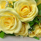 Lemon Yellow Rose & Gyp Bush