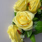 Lemon Yellow Rose & Gyp Bush