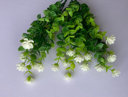 White Flower Foliage Bush