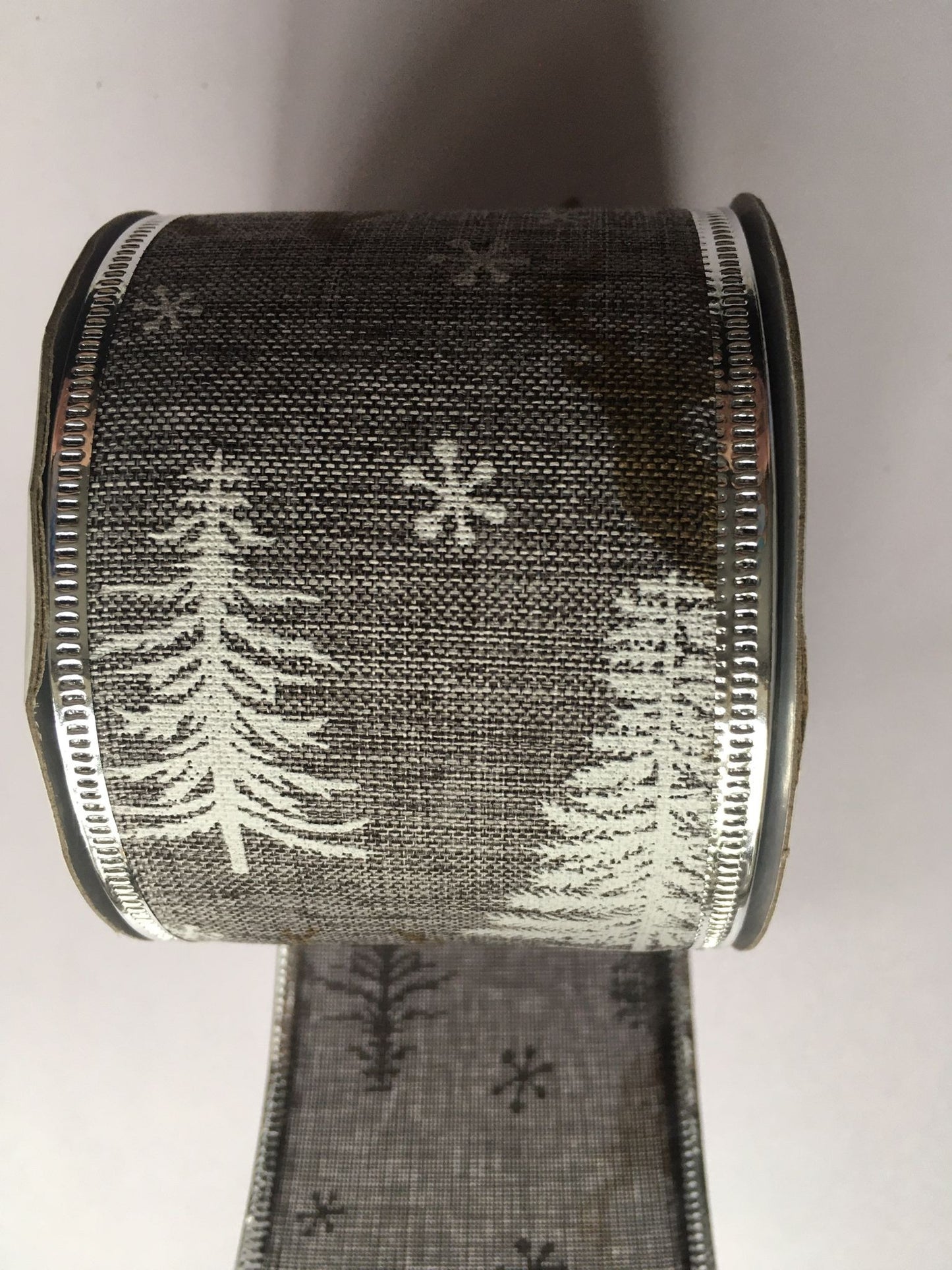 10y Stag & Tree Wired Edge Ribbon