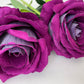 74cm Long Purple Velvet Rose