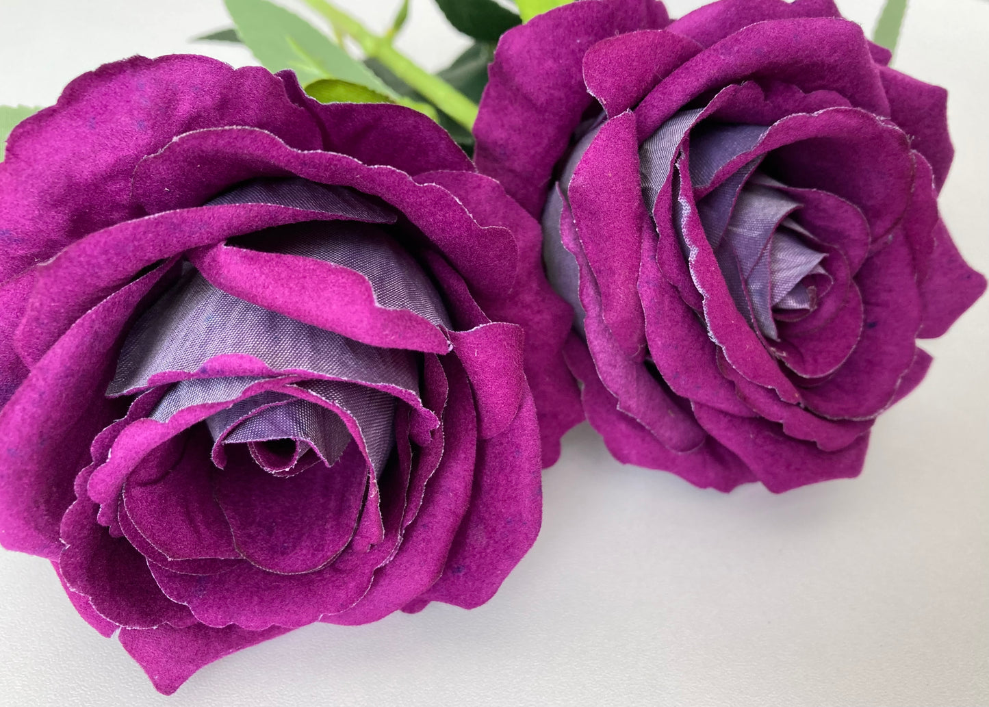 74cm Long Purple Velvet Rose