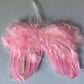 Pink Feather Angel Wings