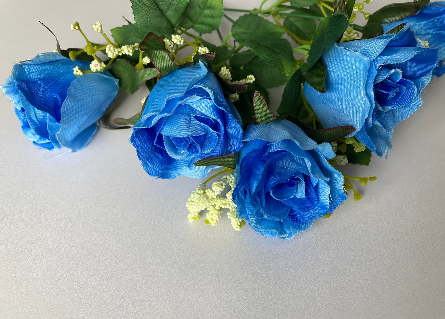 5 Blue Rosebud & Gyp Bunch