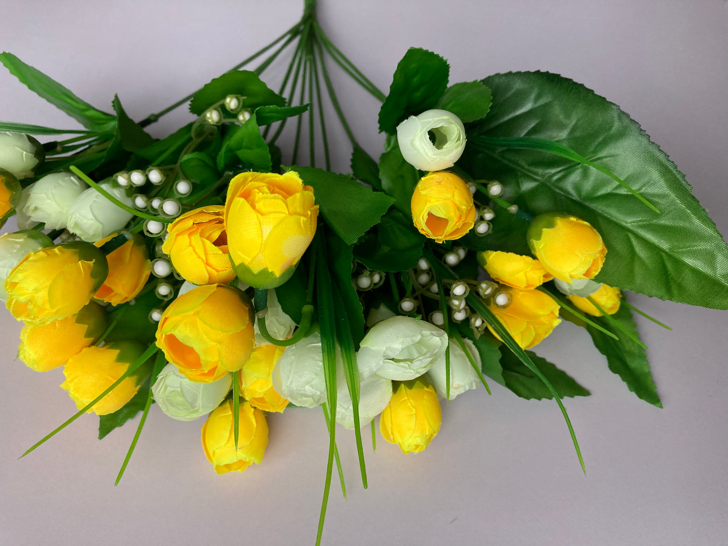 Yellow & Ivory Baby Tulip Bunch