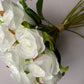 15 White Rosebud Bunch
